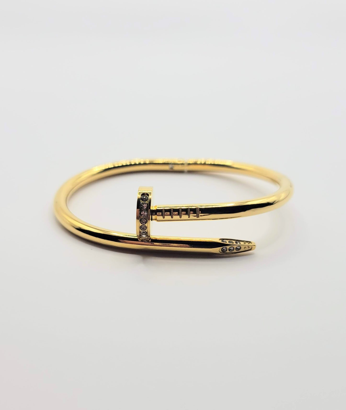 Stainless Steel Nail Bangle - Jewelry - Nury M Jewelry