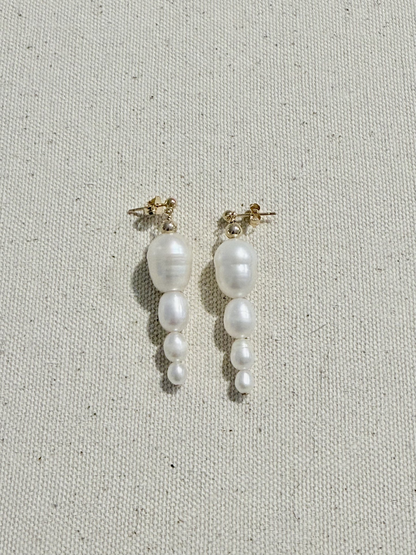 Tania Pearl Earrings - Bridal Jewelry - Nury M Jewelry