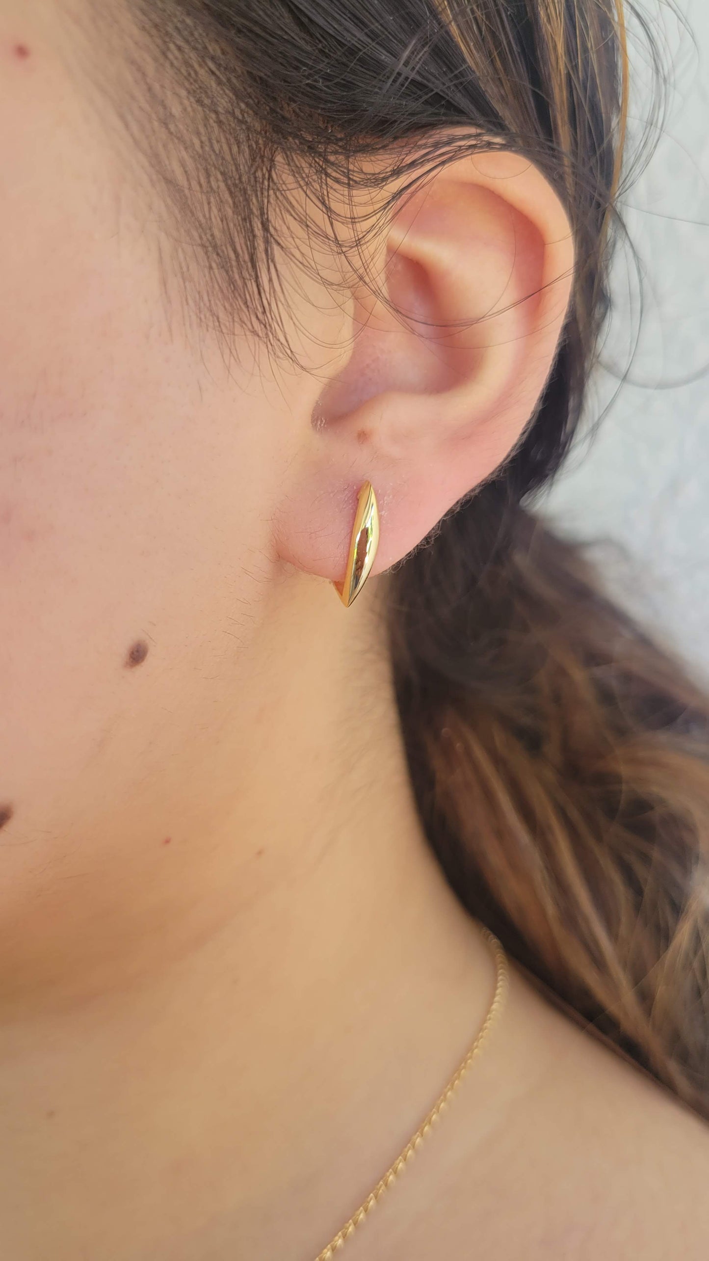 Sterling 18k Gold Dipped Triangle Earrings - Jewelry - Nury M Jewelry