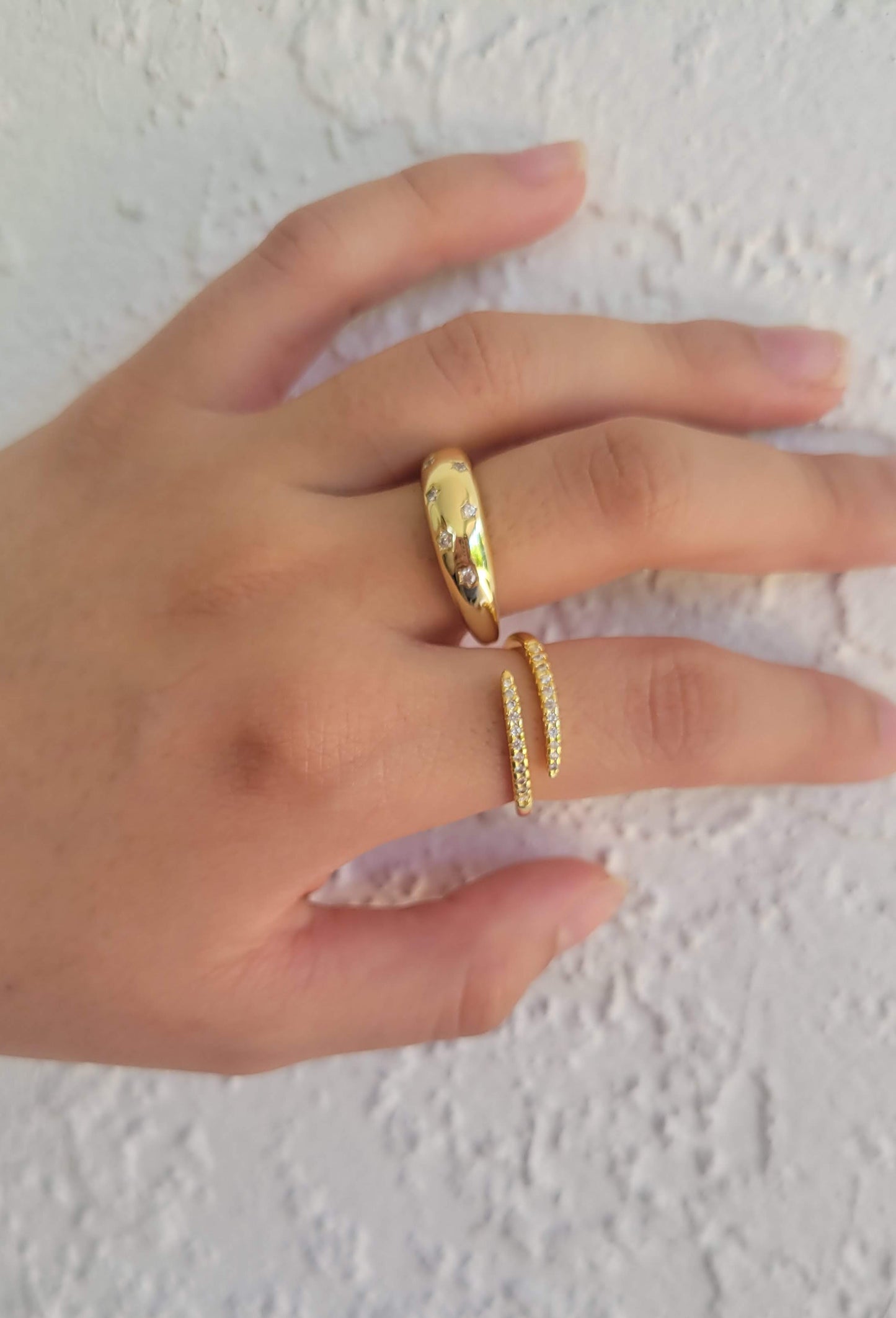 Sterling Dipped in Gold Star Ring - Jewelry - Nury M Jewelry