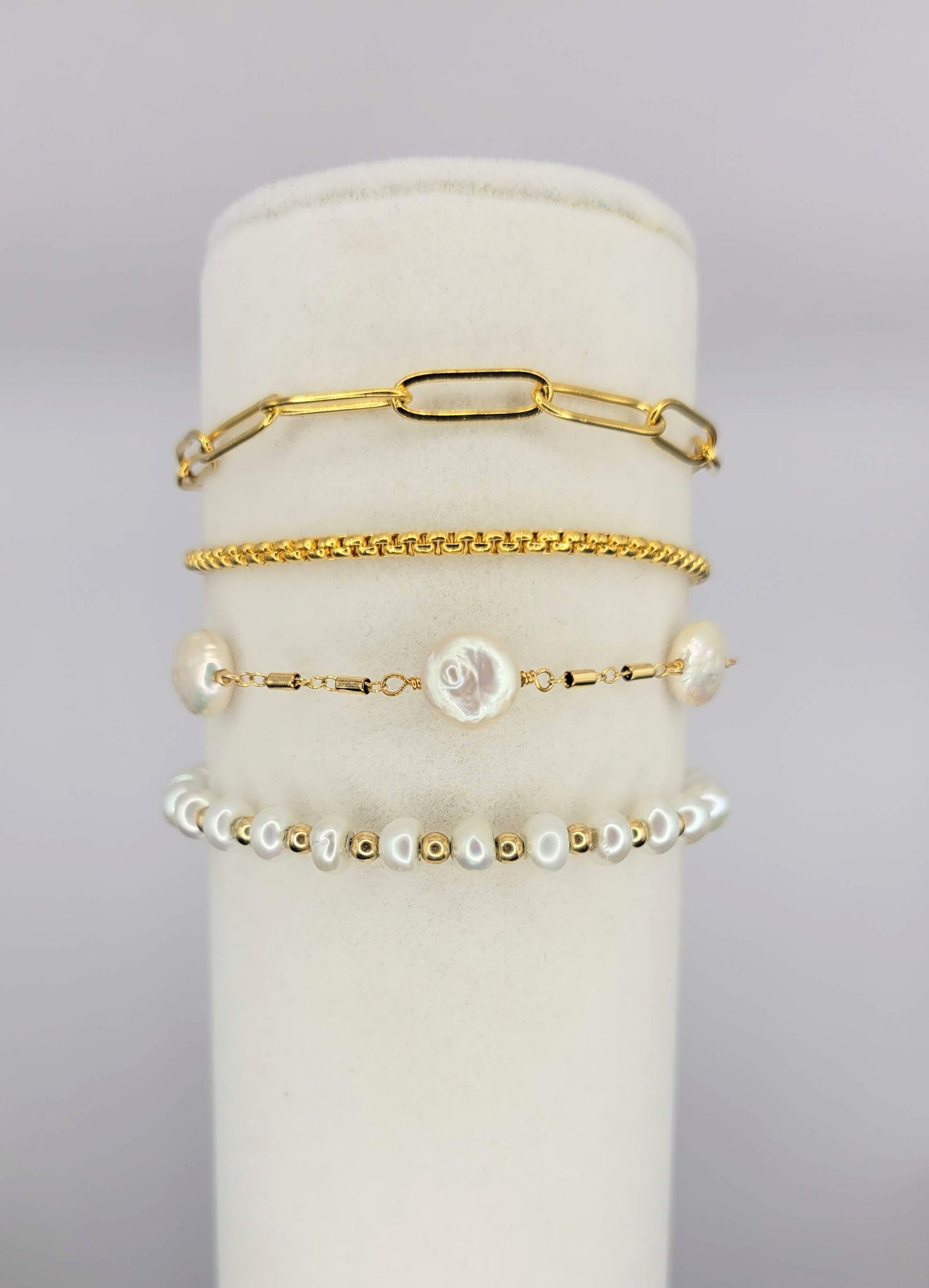 Pearls and Gold Filled Bracelet