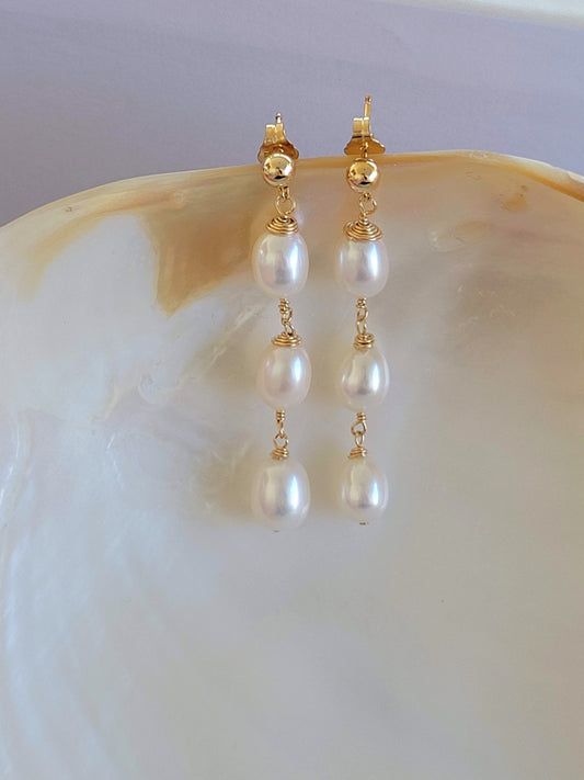 Eli Wedding Earrings - Jewelry -  Nury M Jewelry