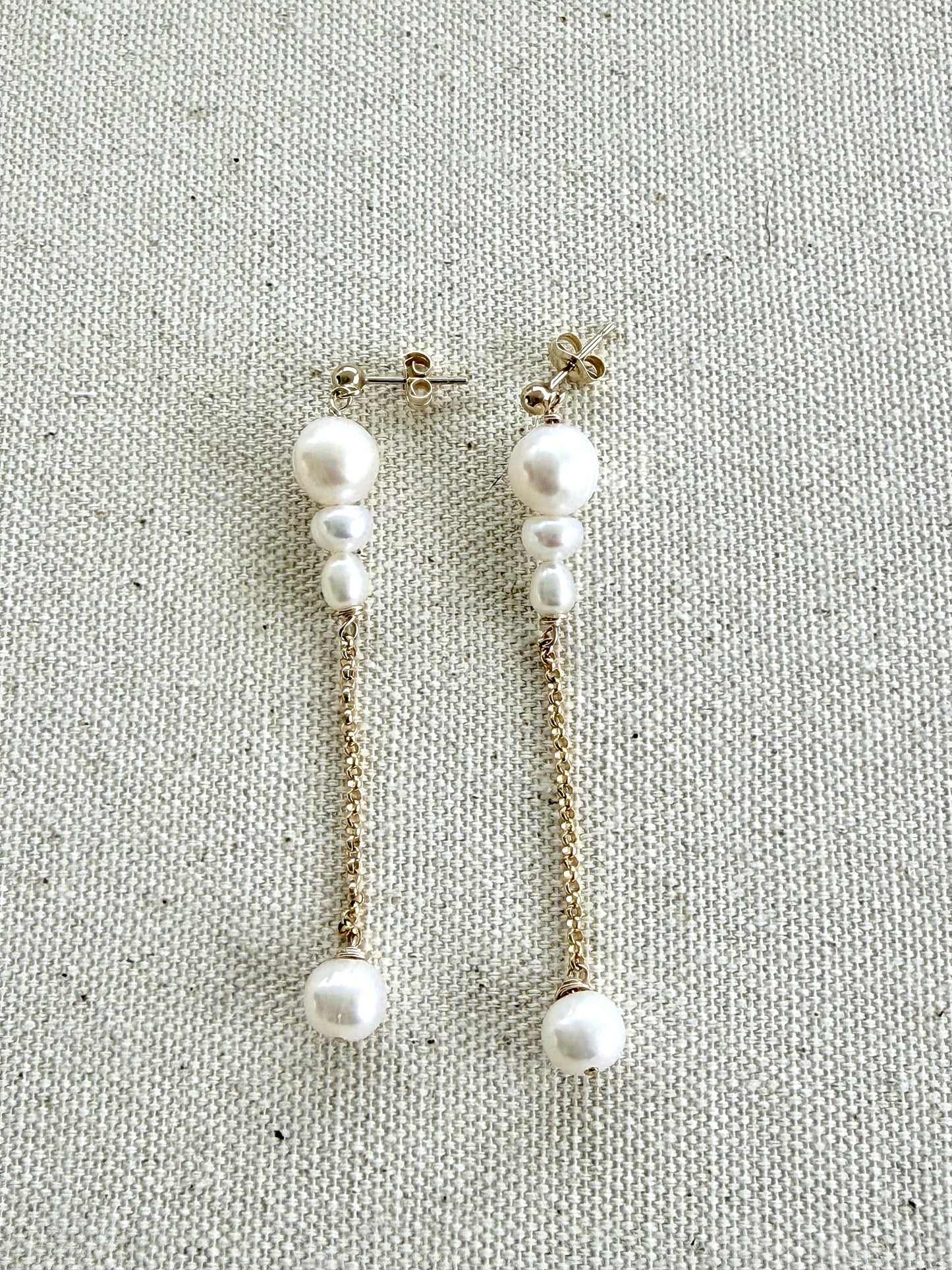 Martina Pearl Earrings - Jewelry - Nury M Jewelry