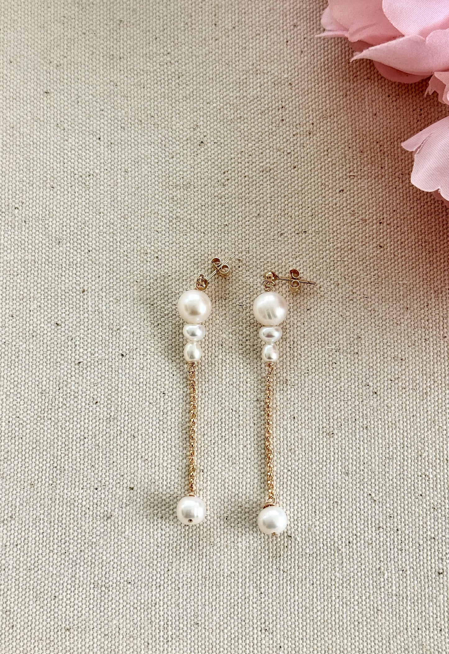 Martina Pearl Earrings - Jewelry - Nury M Jewelry