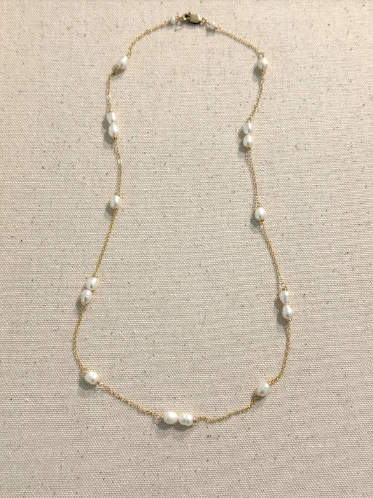 Talia Pearl Layering Necklace -  Nury M Jewelry