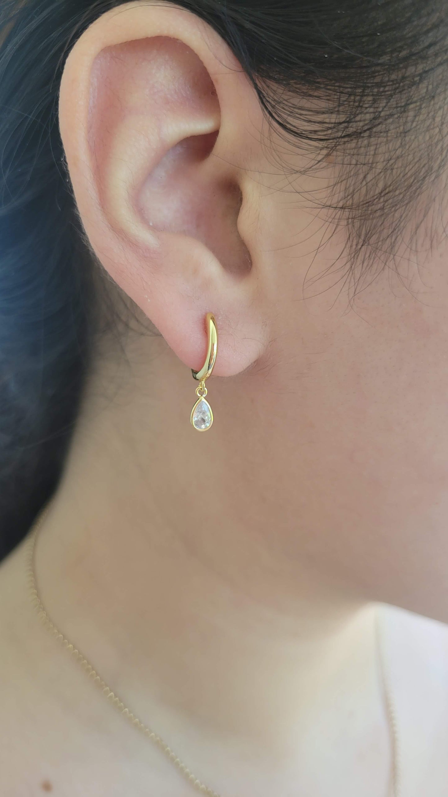 Classic Hoop Crystal Earrings - Jewelry - Nury M Jewelry